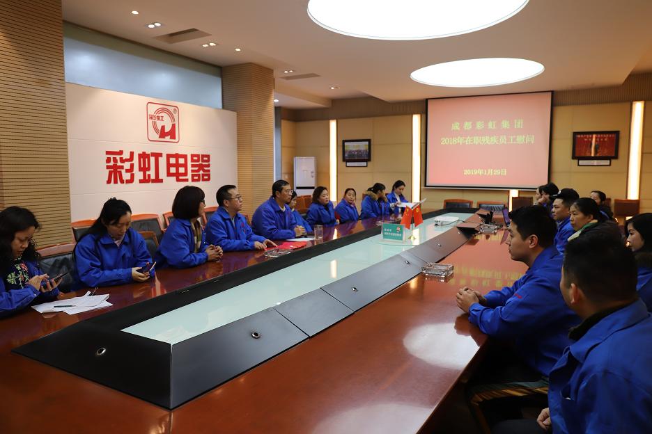 成都九球体育(China)官方网站集团2019年新春残疾人慰问活动