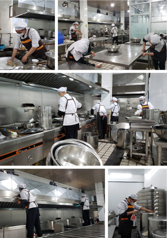 成都九球体育(China)官方网站集团后勤食堂开展爱国卫生大扫除活动